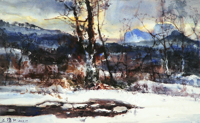 王辉林 《雪霁》 76*50cm